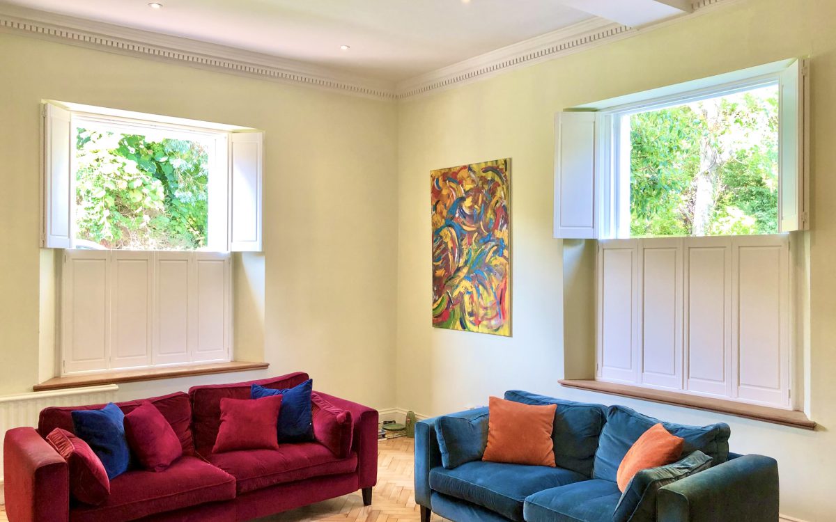 Solid Panel Shutters by Woodstock Shutter Company